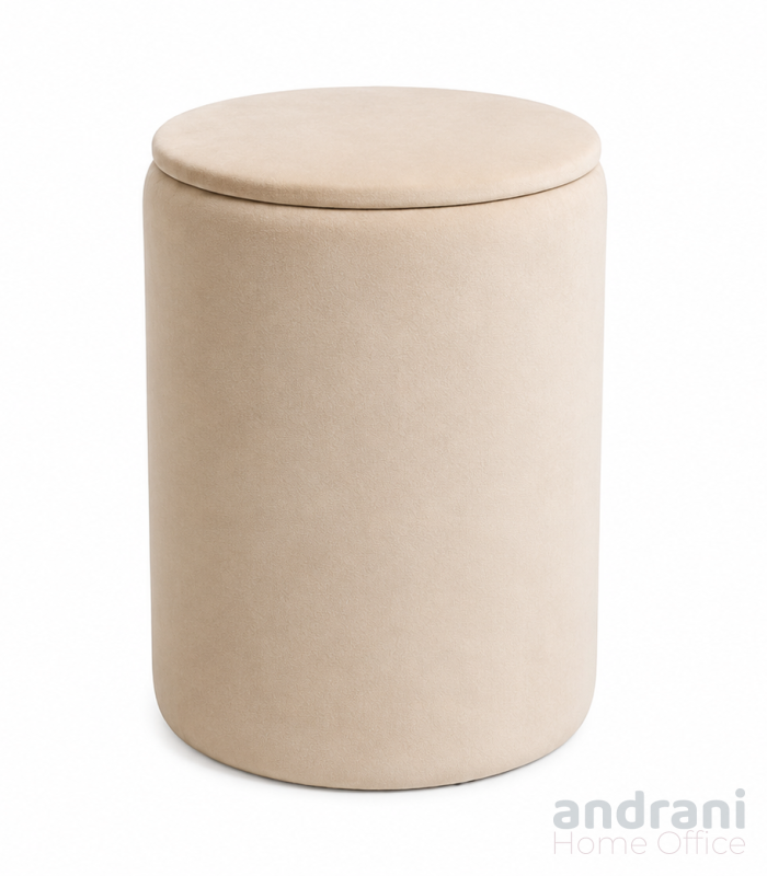 Pouf contenitore rotondo