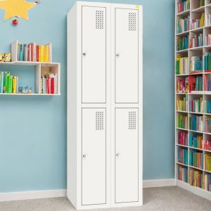 Armadio con 2 sezioni e 4 scomparti